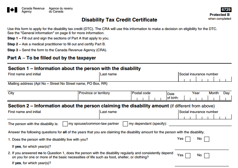 Disability Tax Credit