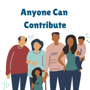 Anyone can contribute