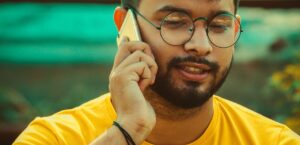 Man on phone