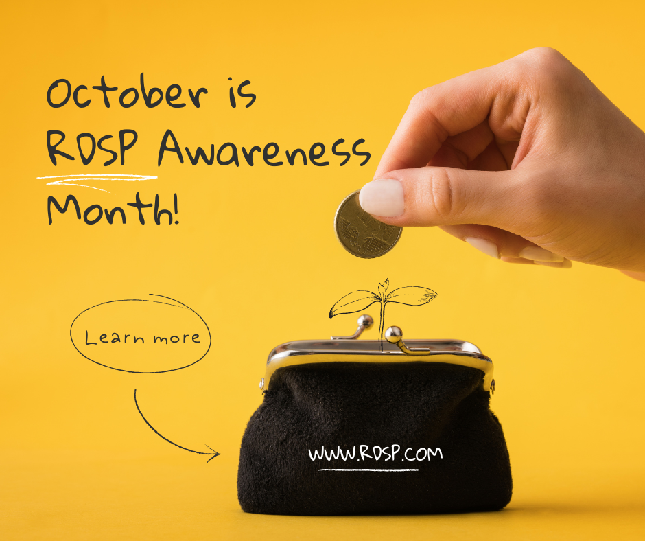 banner image of October is RDSP Awareness Month